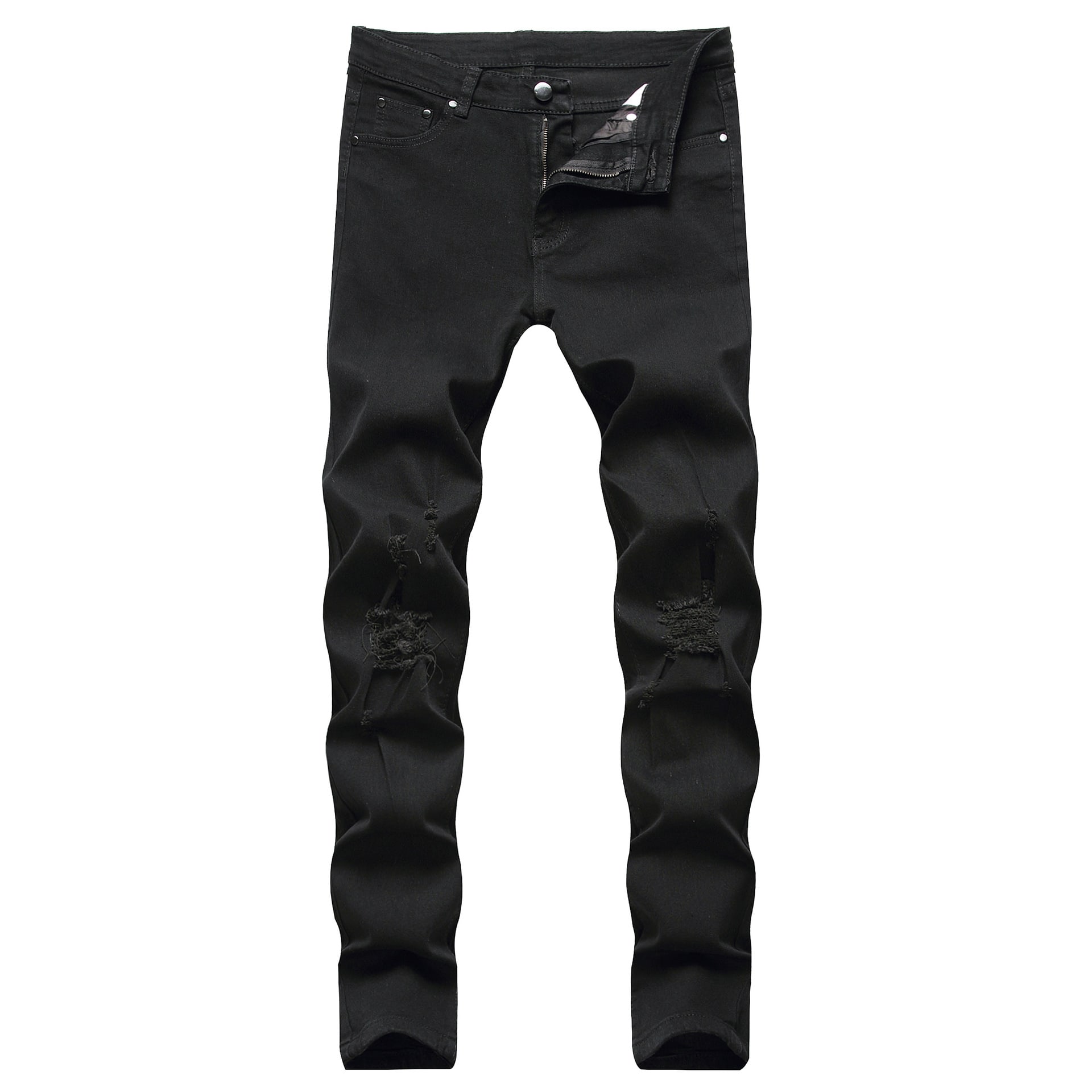 High Elastic Ripped Slim Jeans view 5