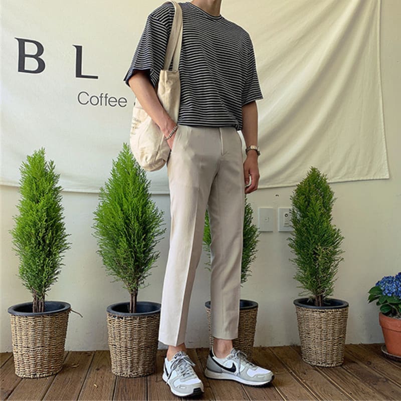 Men's Slim Straight Loose All-match Trendy Pants view 6
