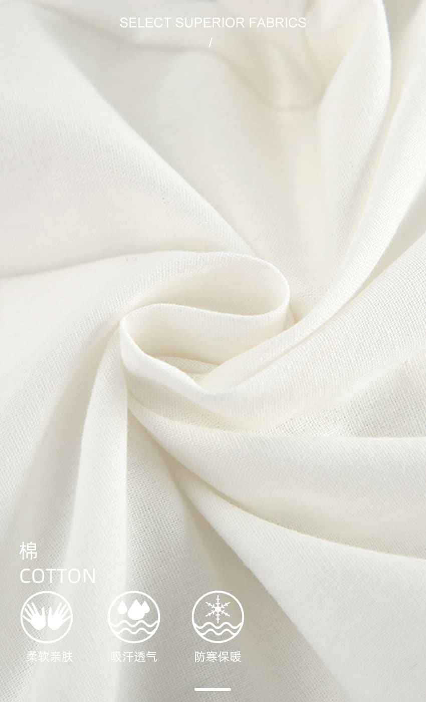 White Cotton Linen Sleeveless V-neck Vest Pants Suit view 16