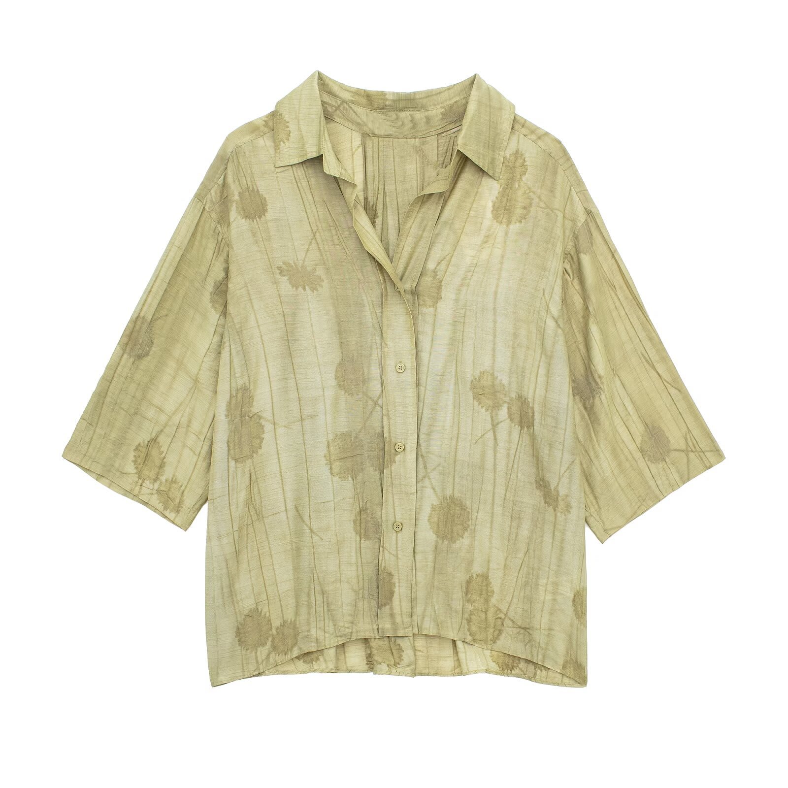 Jacquard Loose-fitting Shirt Jacquard Casual Pants Suit view 7
