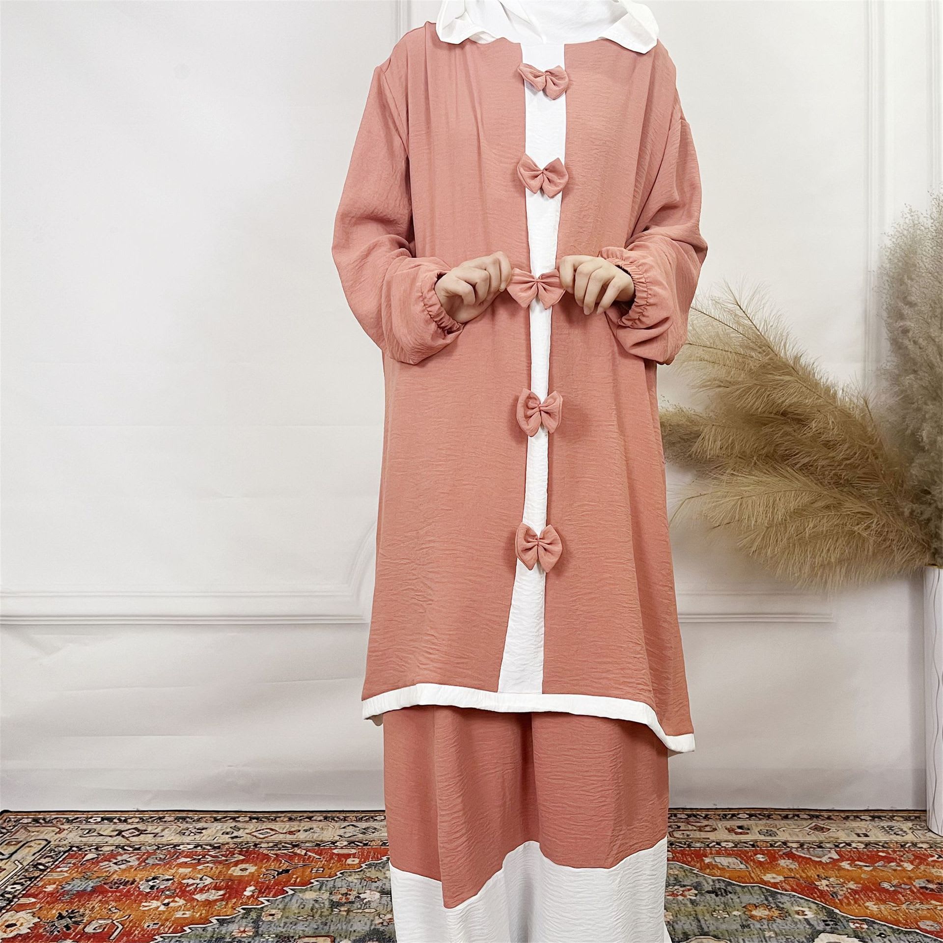 Women's Double-layer Hat Long Sleeve Skirt Suit view 8