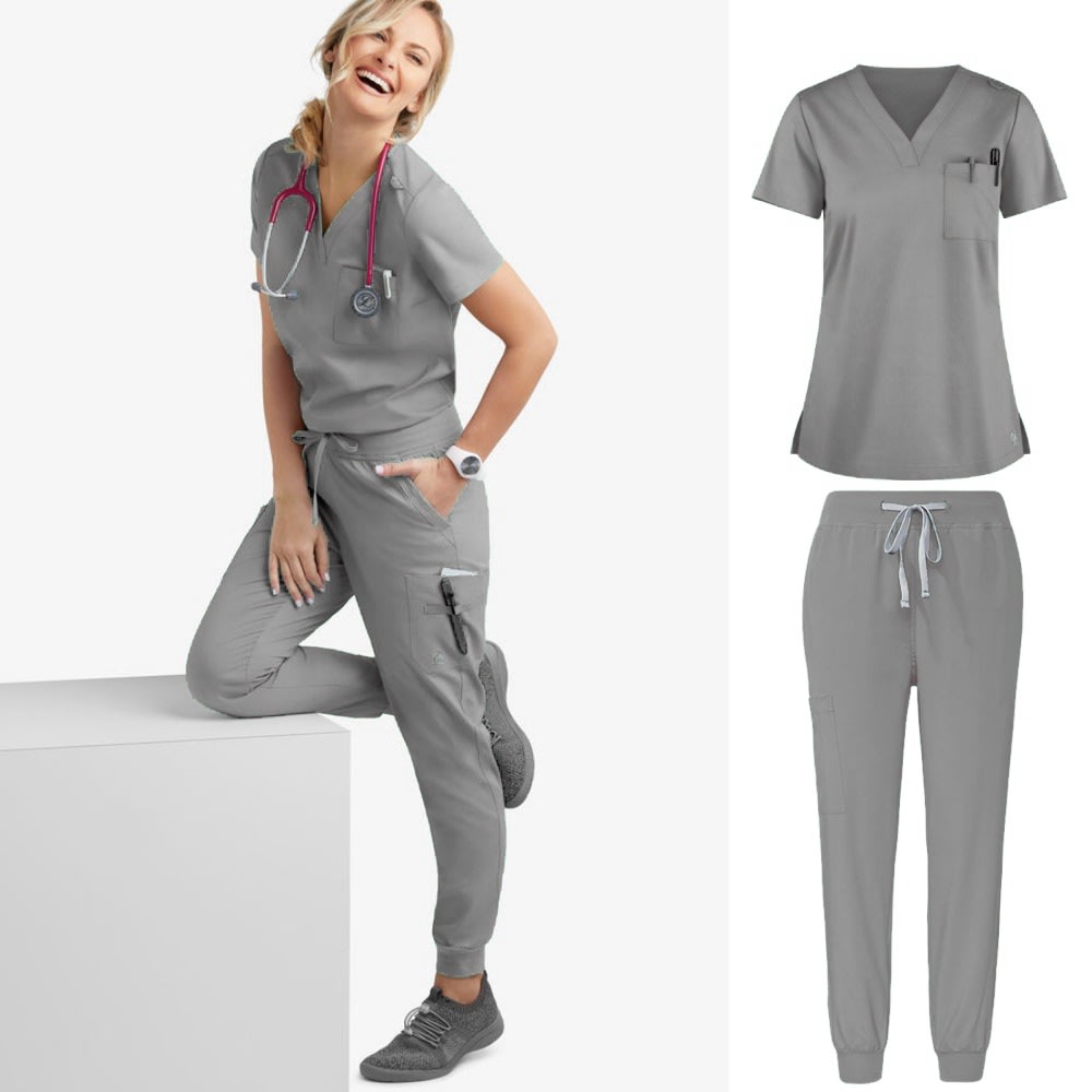 Hand Washing Split Suit Short Sleeve Hand-brushing Suit Beauty Pet Stomatologist Nurse Overalls view 20