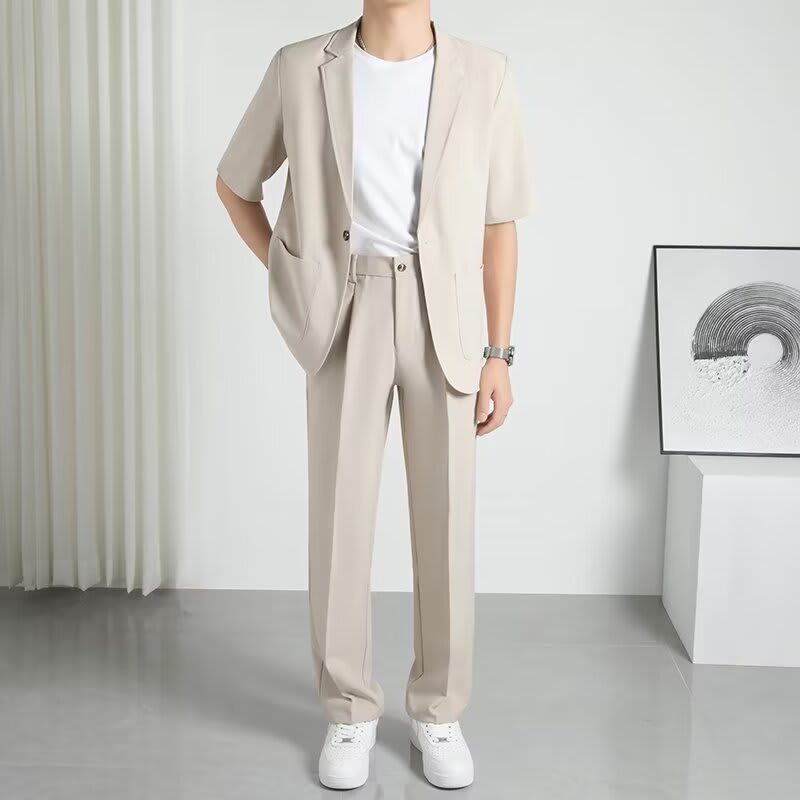 Fashionable All-matching Handsome Half Sleeve Small Suit Suit view 12