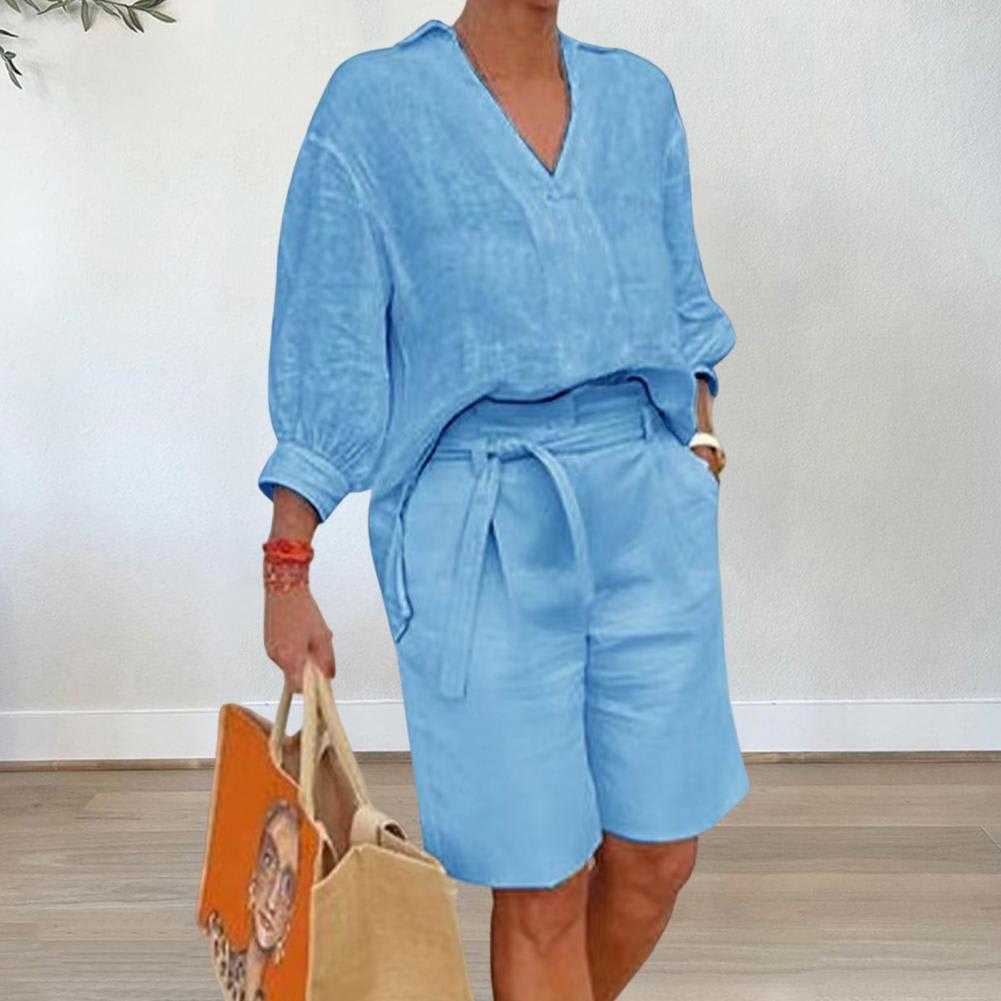 Cotton And Linen Women's Clothing Fashion Casual Set view 10