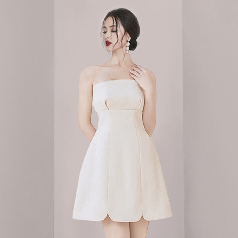 Women's Sweet Bow Brooch Small Cardigan Tube Top Seamless Back Suit Two-piece Set view 4