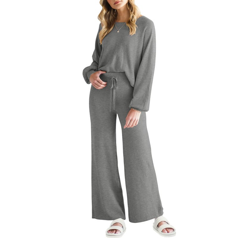 Casual Slimming Long-sleeved Trousers Thin Two-piece Suit view 4