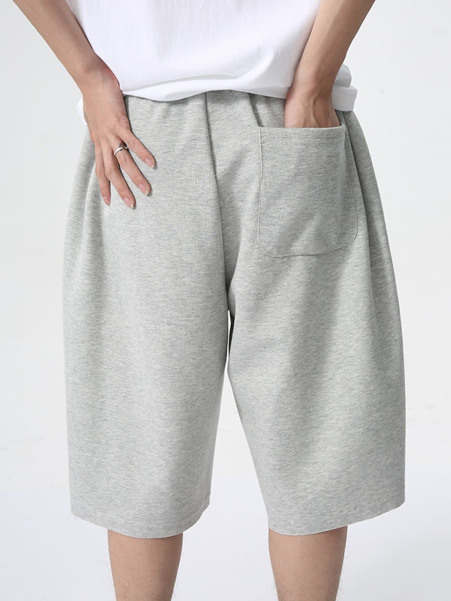 Men's Simplicity Solid Color Casual Shorts view 12