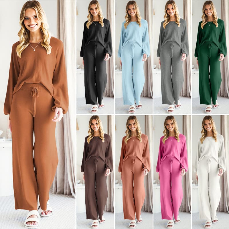 Casual Slimming Long-sleeved Trousers Thin Two-piece Suit view 6