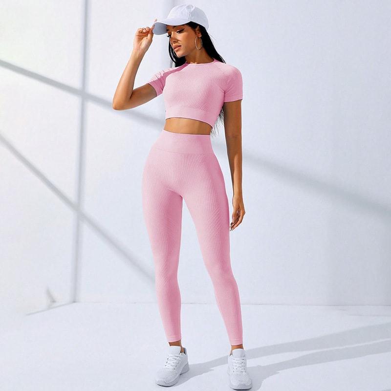 Yoga Clothes Suit Sports High Waist Workout Clothes view 4