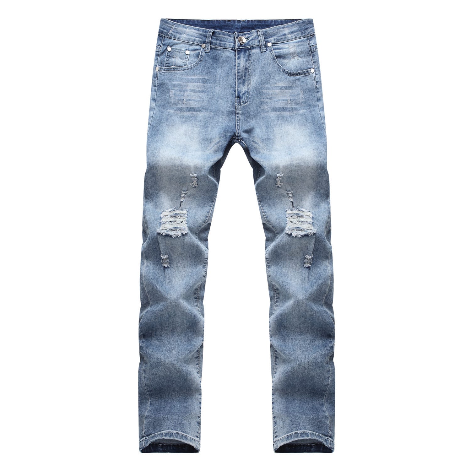 High Elastic Ripped Slim Jeans view 6