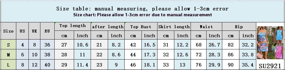Women's Tube Top Short Type Flower Waist Top Hip Skirt Suit view 8