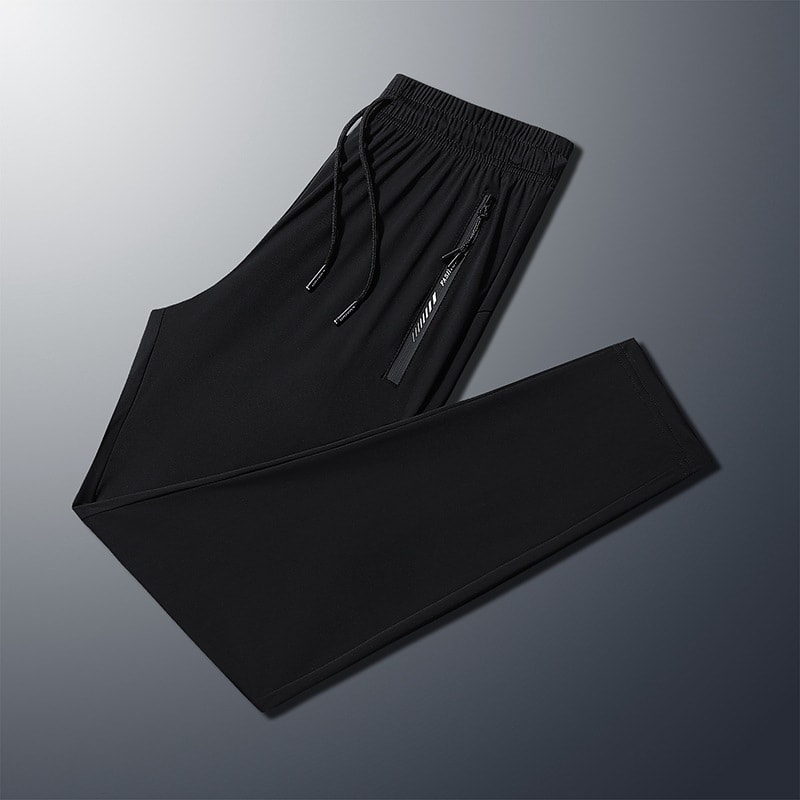 Ice Silk Leisure Trousers Men's Summer High Elasticity view 3
