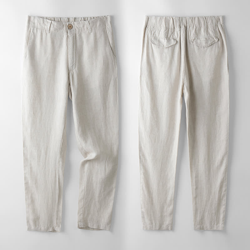 Spring And Summer Linen Men's Pants Thin Casual view 6
