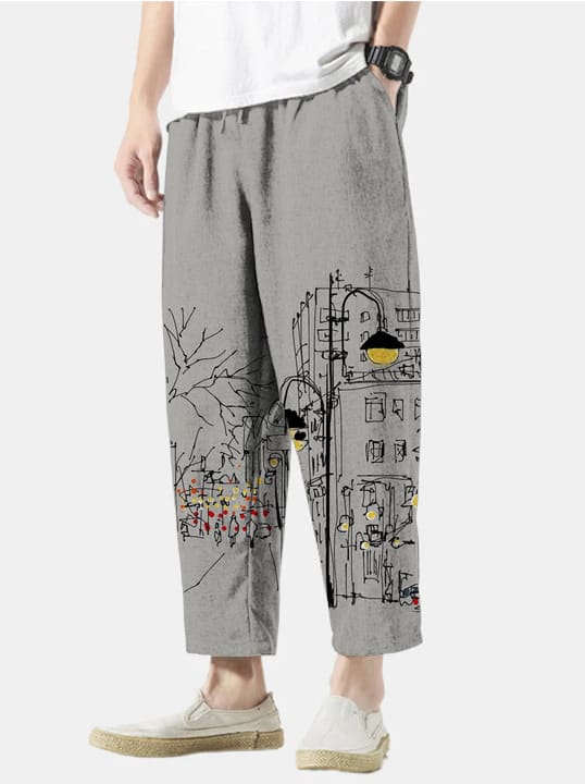 Flag Series Over Plus Plus Size Casual Pants view 3