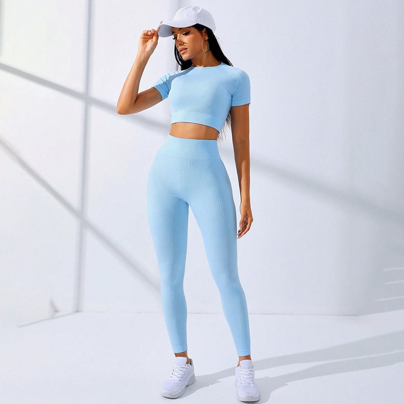 Yoga Clothes Suit Sports High Waist Workout Clothes view 6