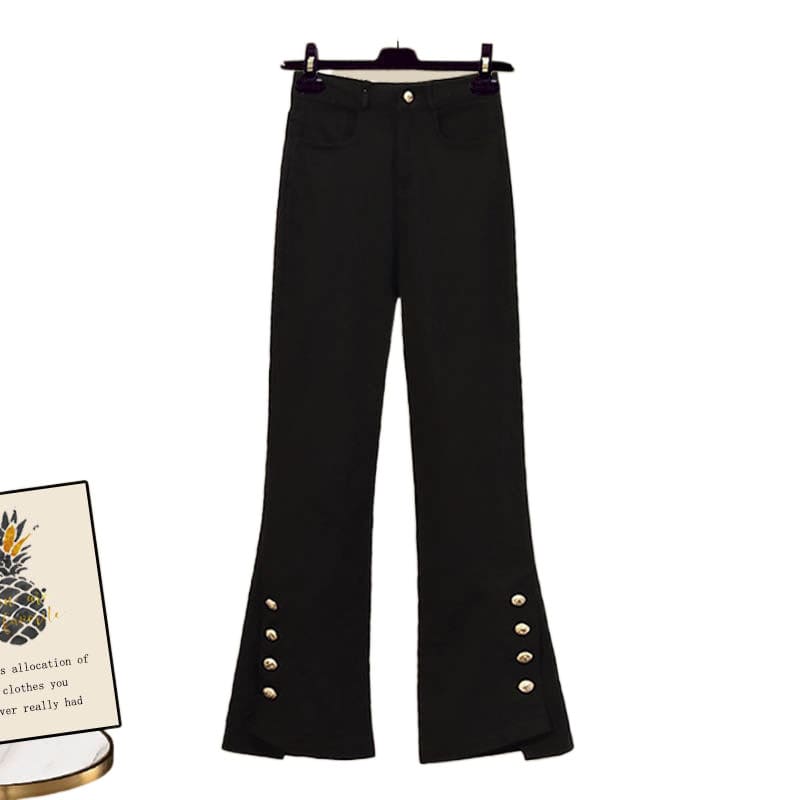 Retro Design Suit Jacket Skinny Jeans Two-piece Set view 6