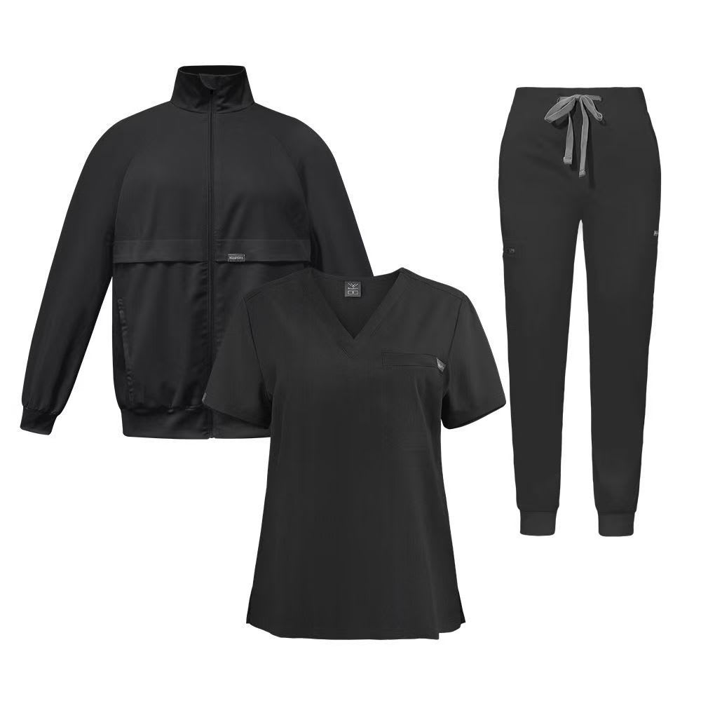 Anti-Wrinkle Coat Jacket Fleece-lined Surgical Gown Protective Suit view 3