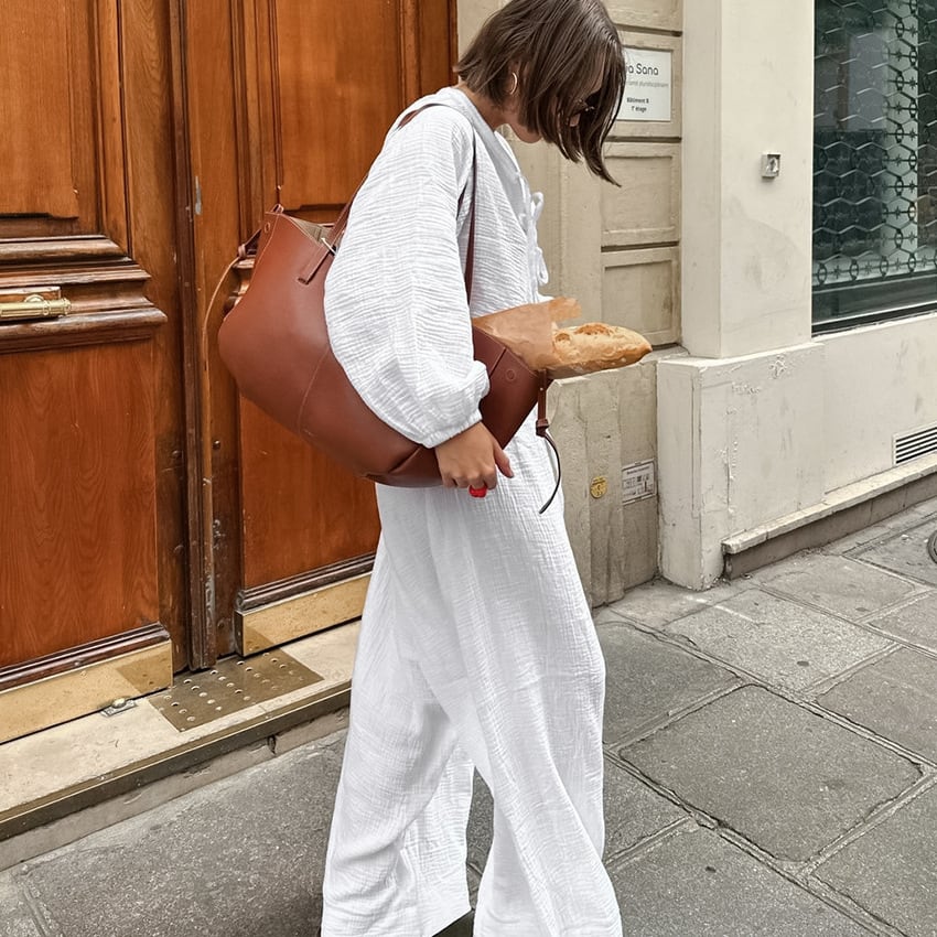 New Comfortable Soft White Fashion Long Sleeve Trousers view 1