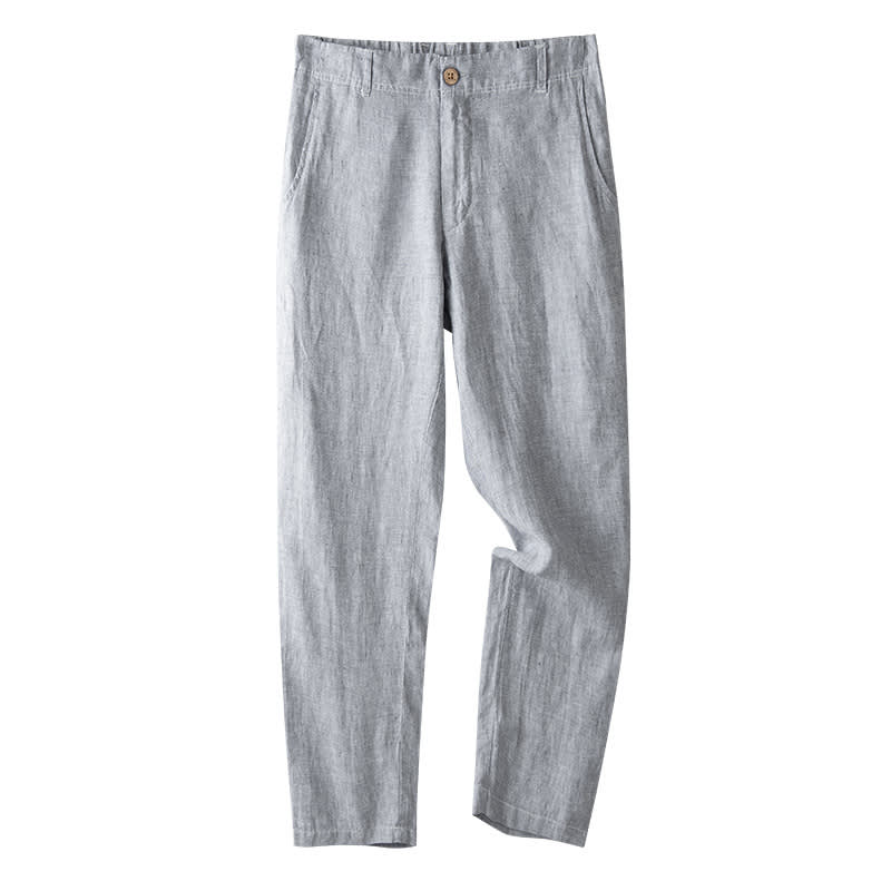 Spring And Summer Linen Men's Pants Thin Casual view 2