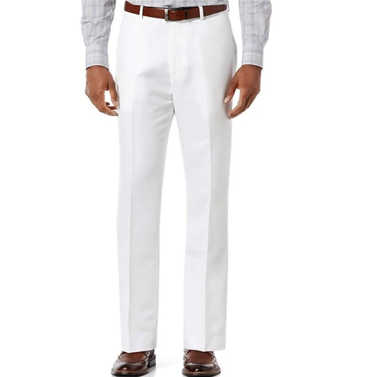 Men's Linen Slant Pockets Solid Color Breathable Trousers view 8