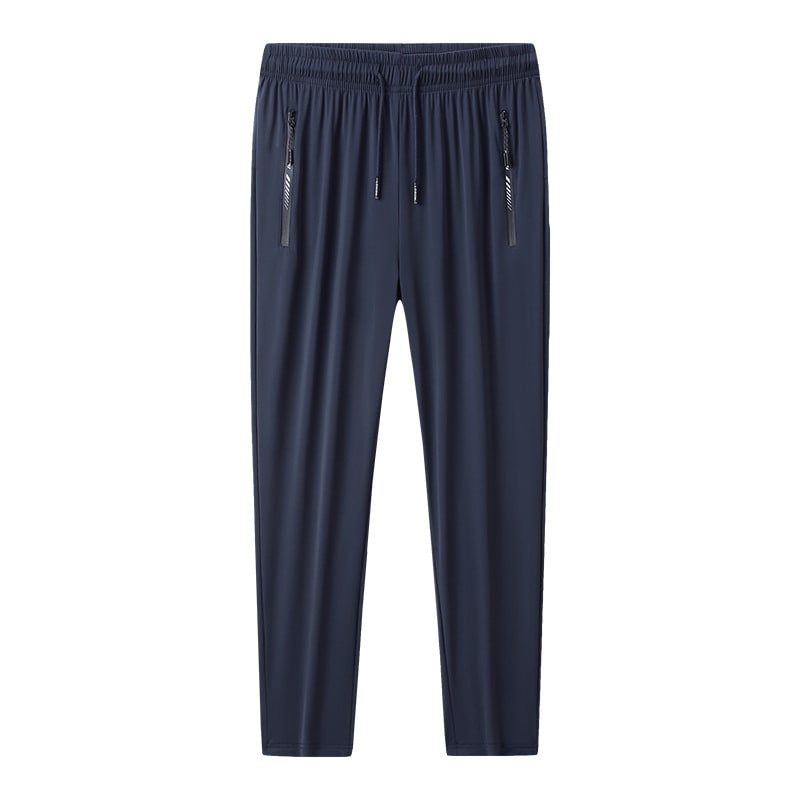 Ice Silk Leisure Trousers Men's Summer High Elasticity view 2