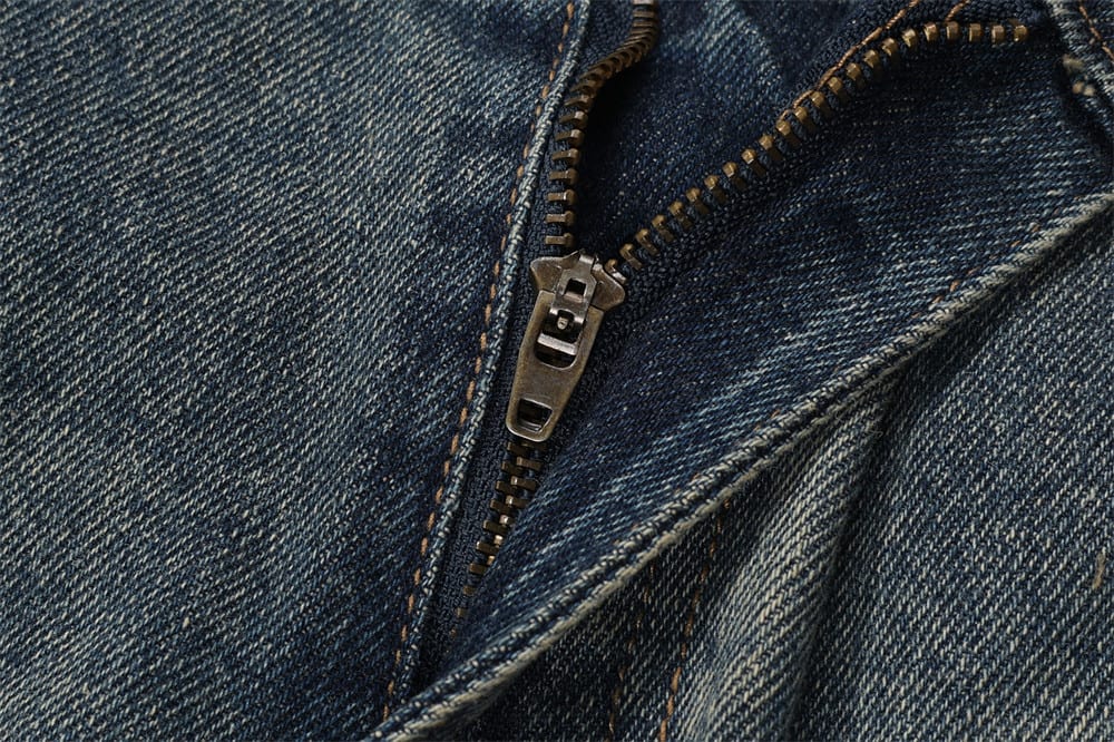 Washed And Worn Raw Hem Jeans view 17