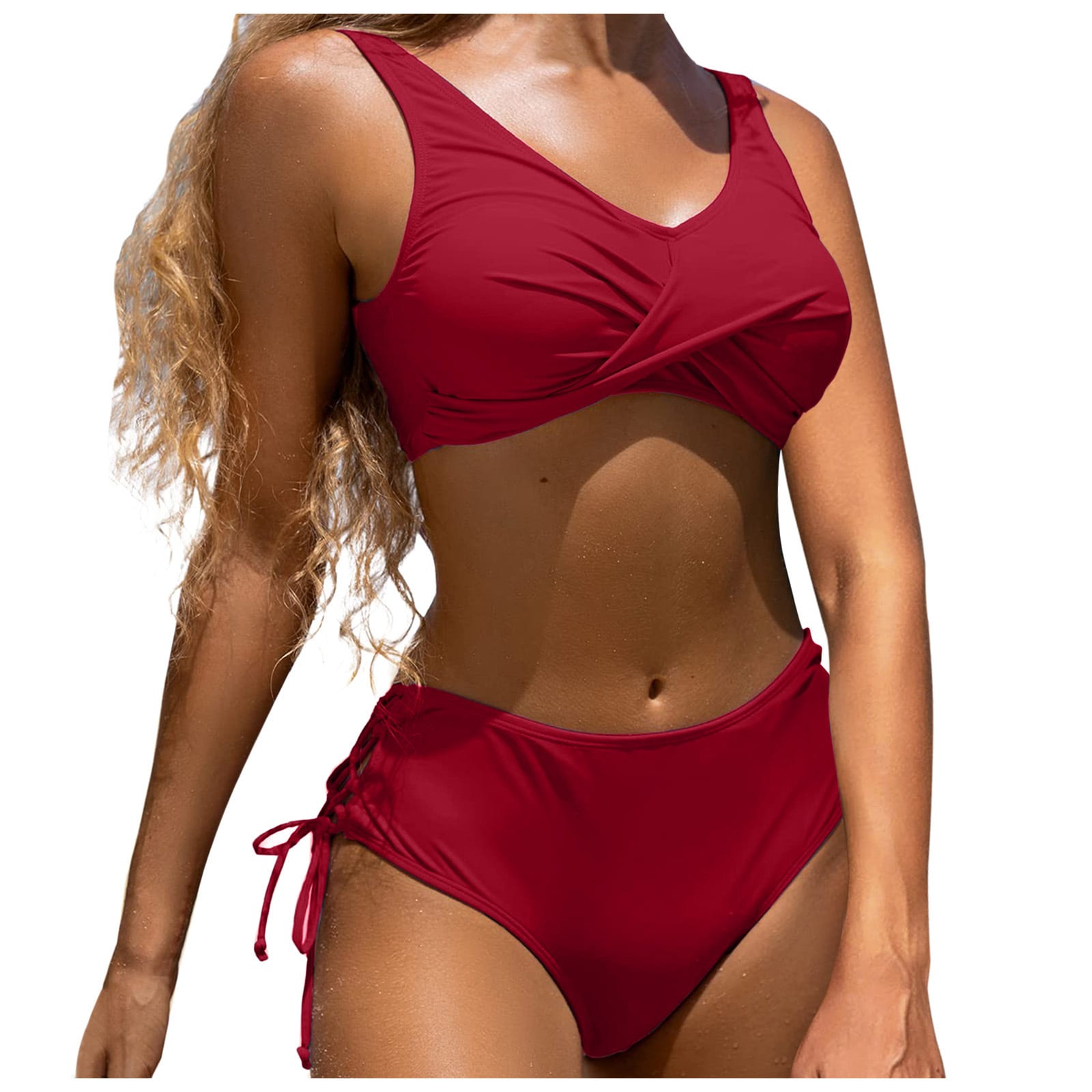 High Waist Swimsuit Split Two-piece Suit view 10