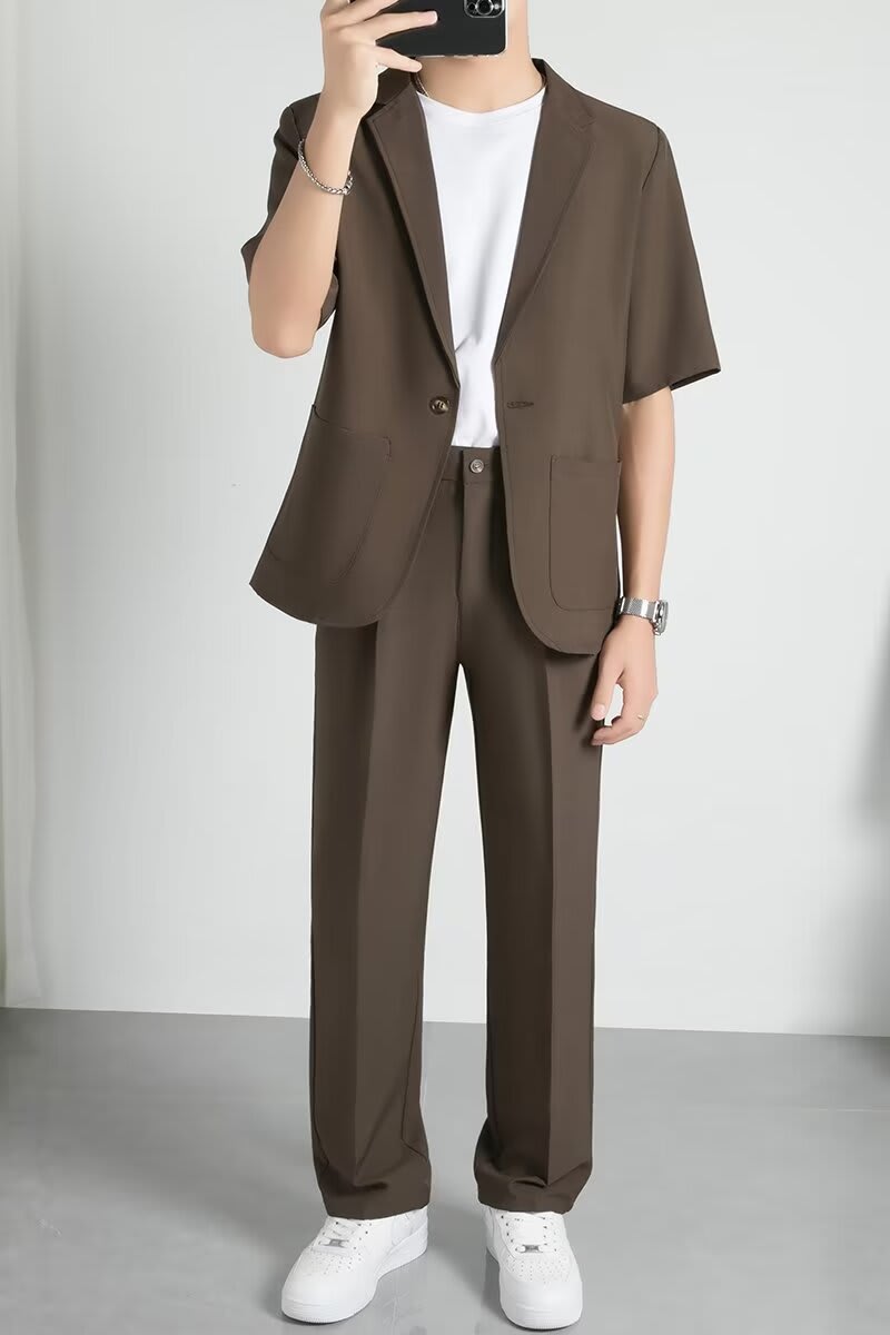 Fashionable All-matching Handsome Half Sleeve Small Suit Suit view 9