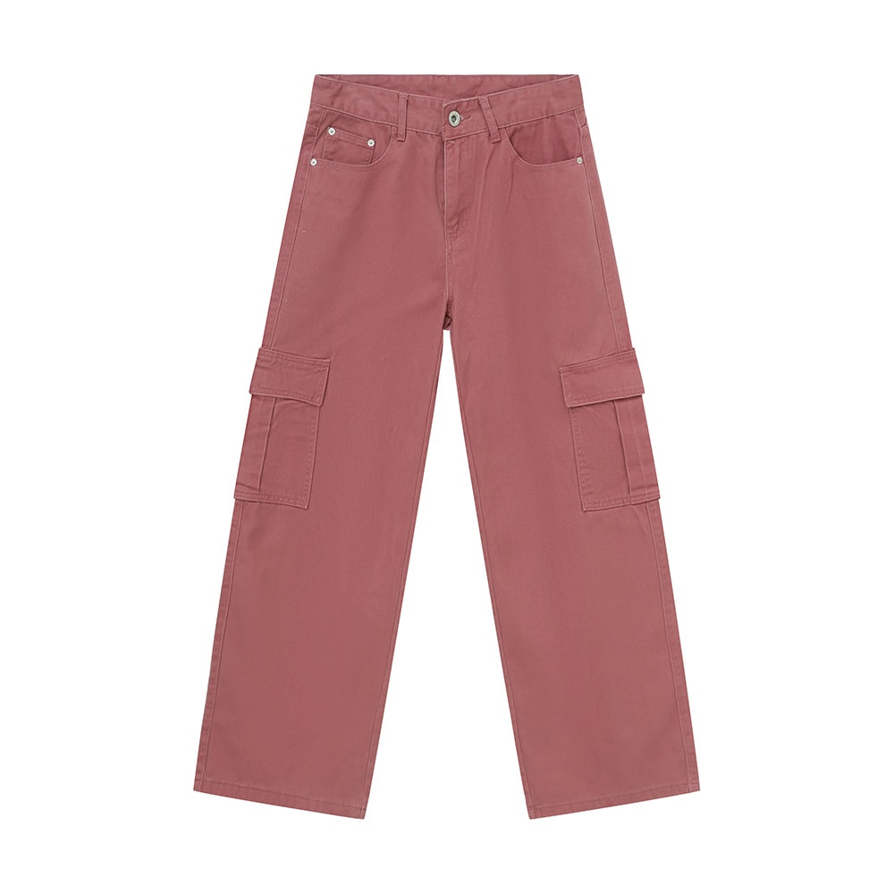 Men's Solid Color Basic Loose Casual Straight-leg Denim Trousers view 3