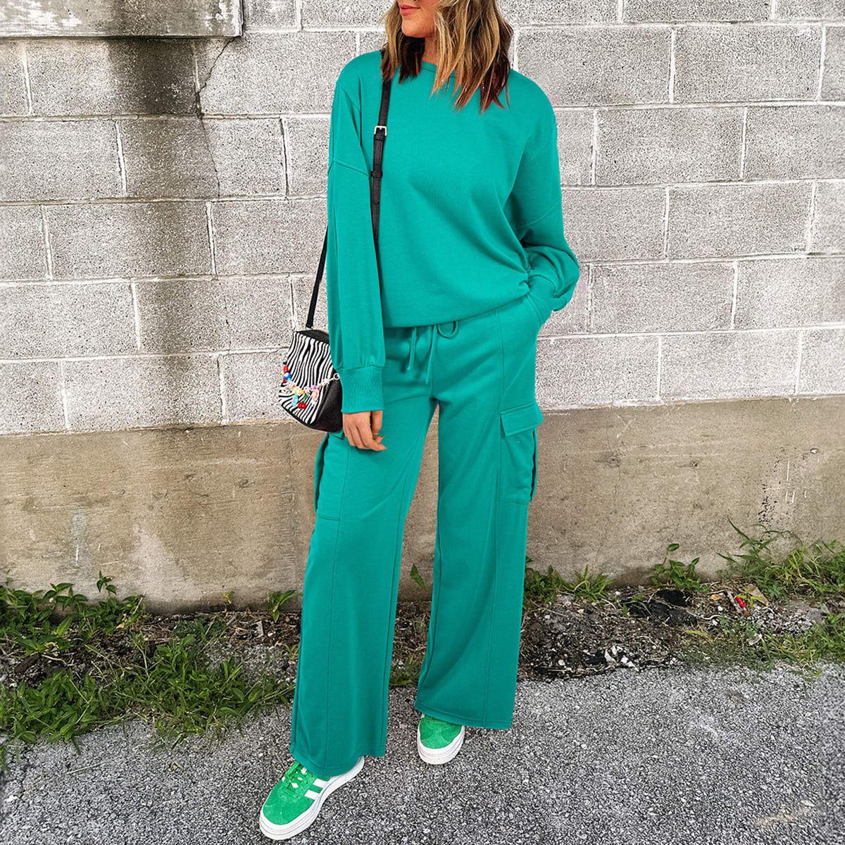 European And American Autumn Trousers Long Sleeve Casual Sweatshirt Trousers Two-piece Set view 6