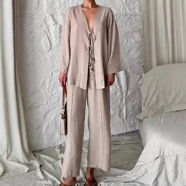 Women's Loose Casual Solid Color Suit
