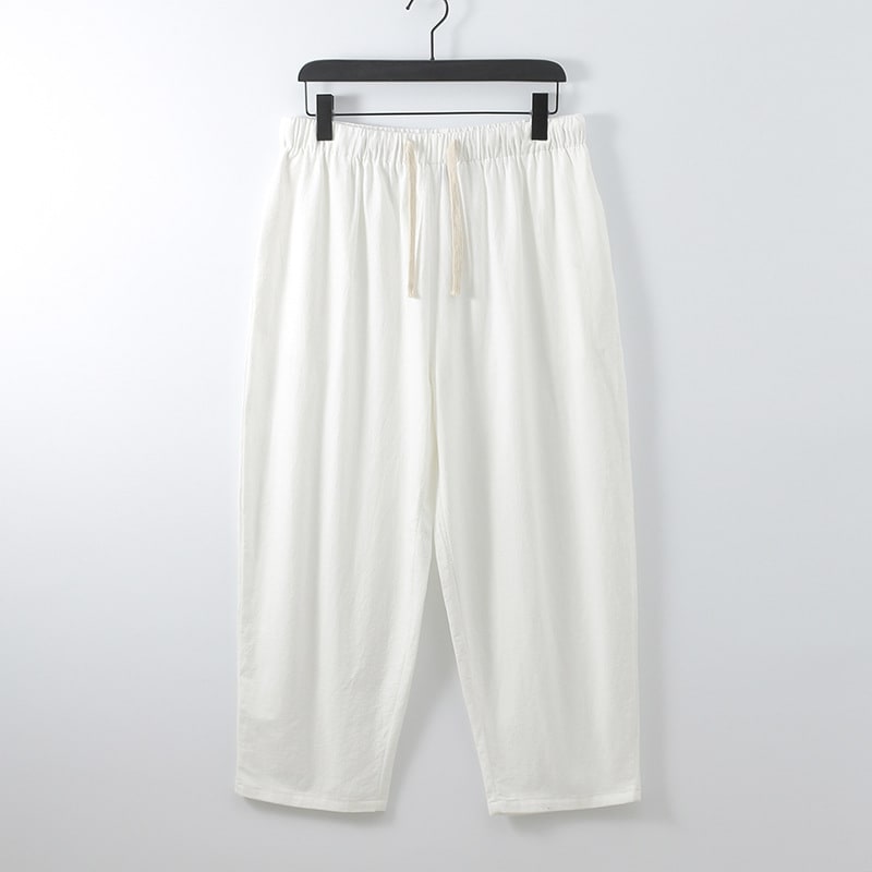Loose Linen Ankle-length Pants For Men view 5