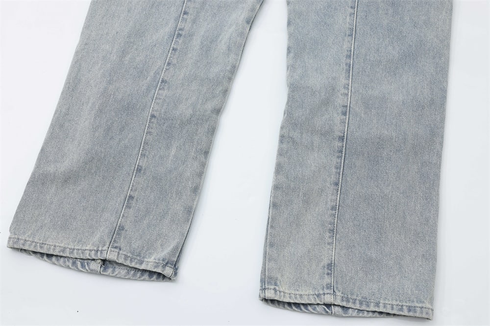 Multi-Pocket Workwear Jeans For Men And Women view 24