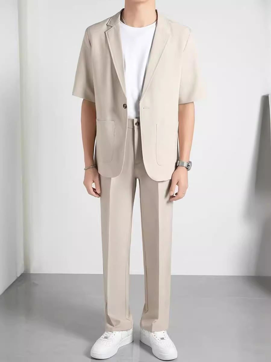 Fashionable All-matching Handsome Half Sleeve Small Suit Suit view 5