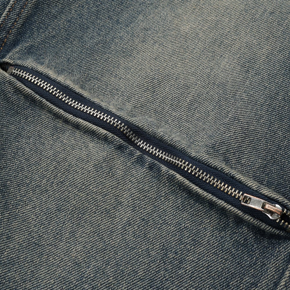 Washed And Worn Raw Hem Jeans view 14