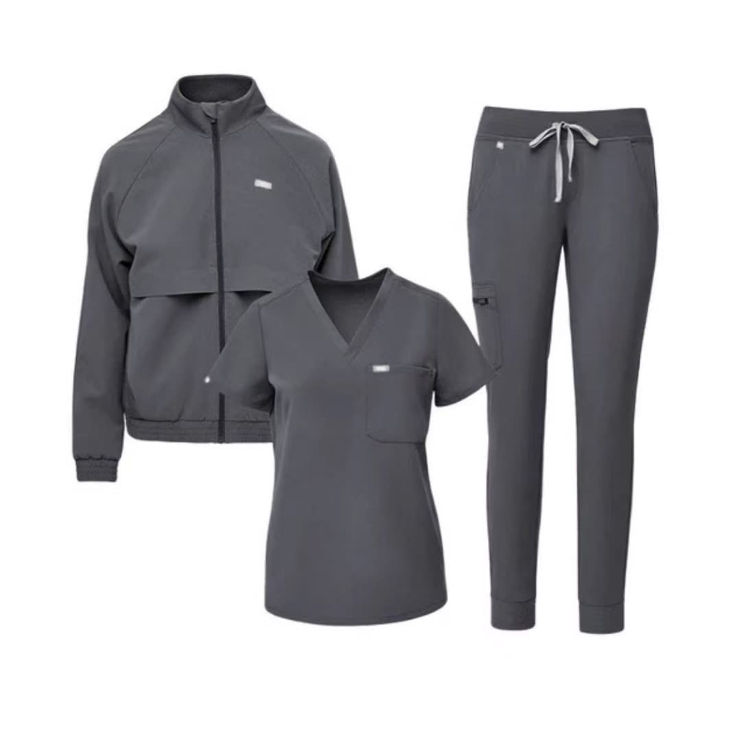 Anti-Wrinkle Coat Jacket Fleece-lined Surgical Gown Protective Suit view 2