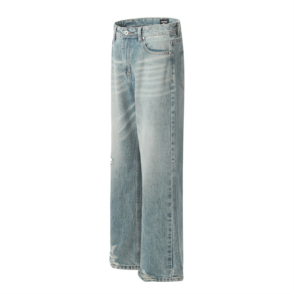 Loose Straight Trousers Retro American Men view 13