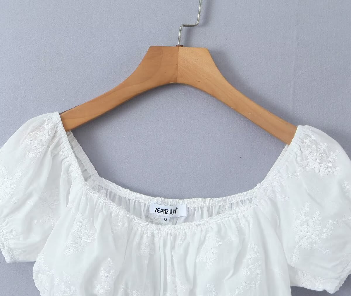 Off-neck Lace Short Small Top High Waist Drawstring Patchwork Long Dress view 15