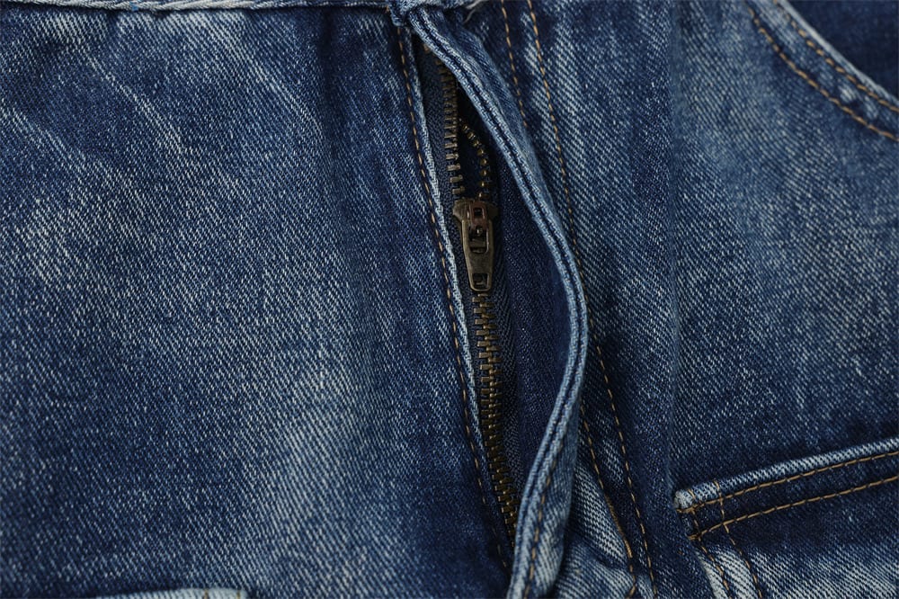 Multi-Pocket Workwear Jeans For Men And Women view 6