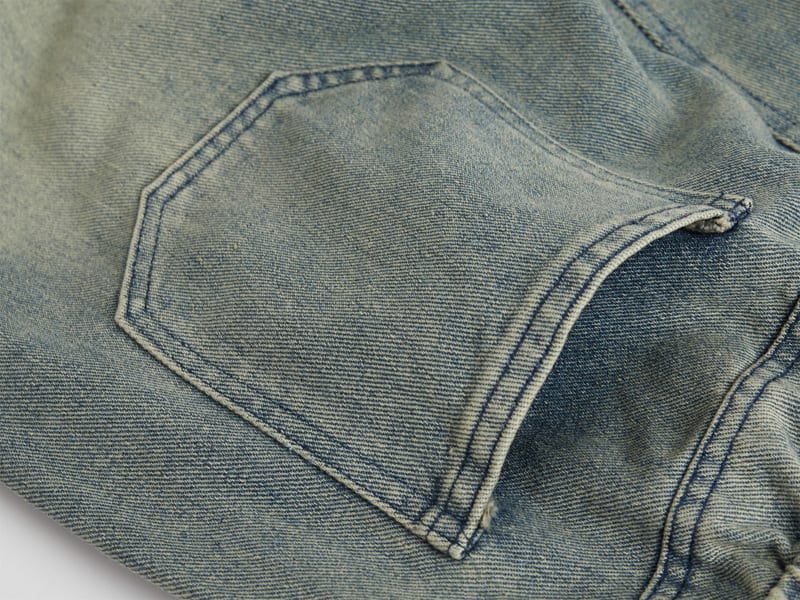 Fashion Straight Denim Pants Men And Women view 12