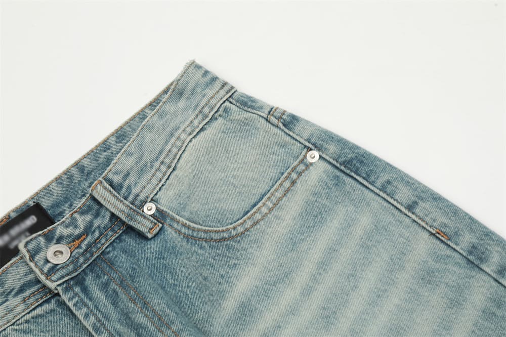 Loose Straight Trousers Retro American Men view 10