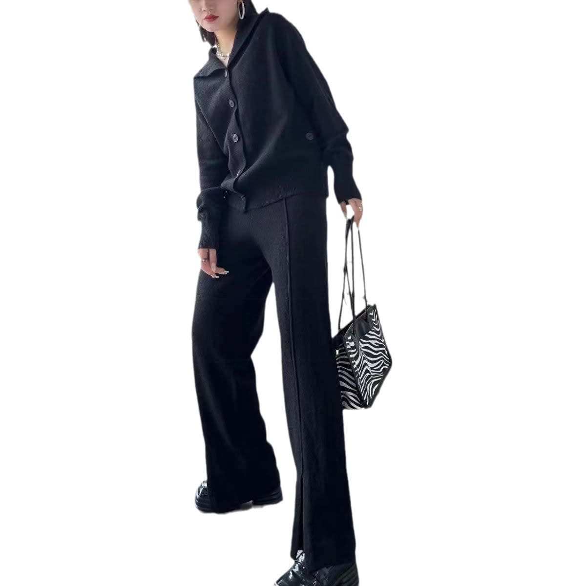 Fashion Casual Knitting Suit Women's Autumn And Winter New view 2