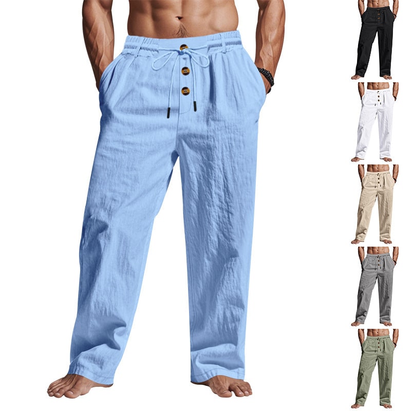Men's Trousers Breathable Skin-Friendly Loose Fit Casual Beach Pants For Sports Summer view 15