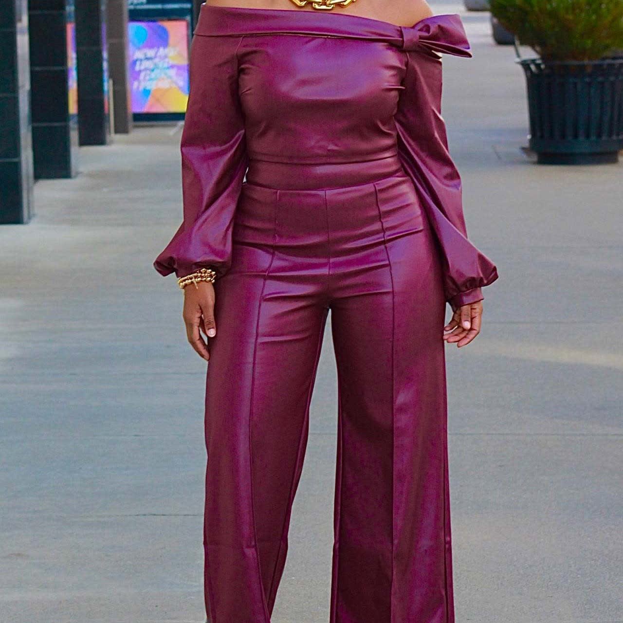 Personality Fashion Leather Suit Women view 10