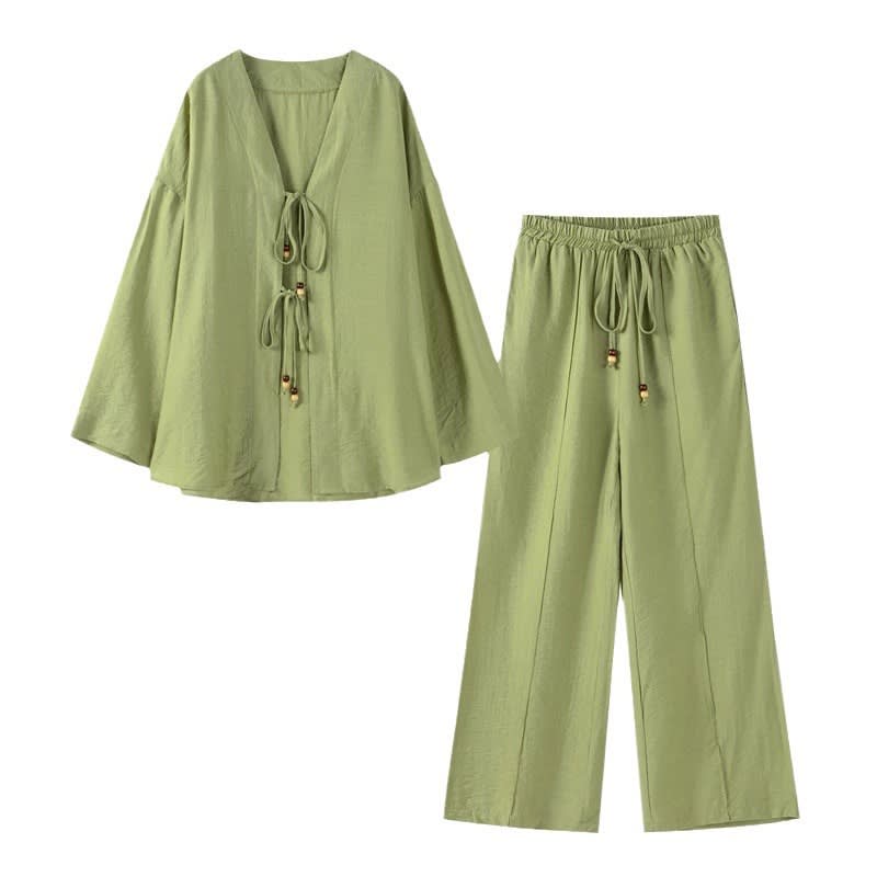 Women's Loose Casual Solid Color Suit view 6