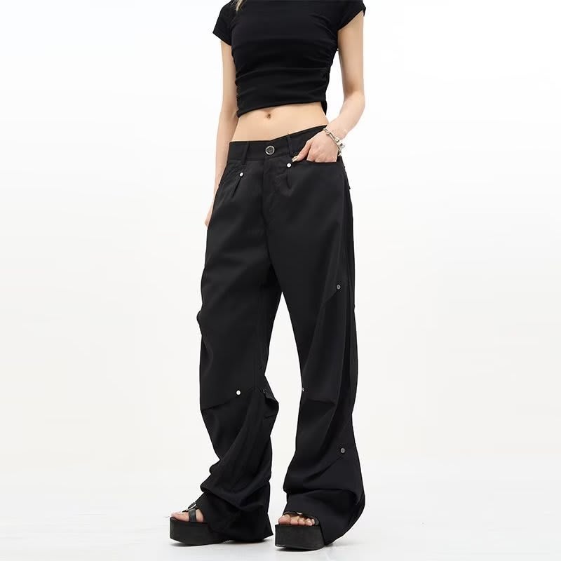 High Street European And American Pu Handsome Pants Couple view 4