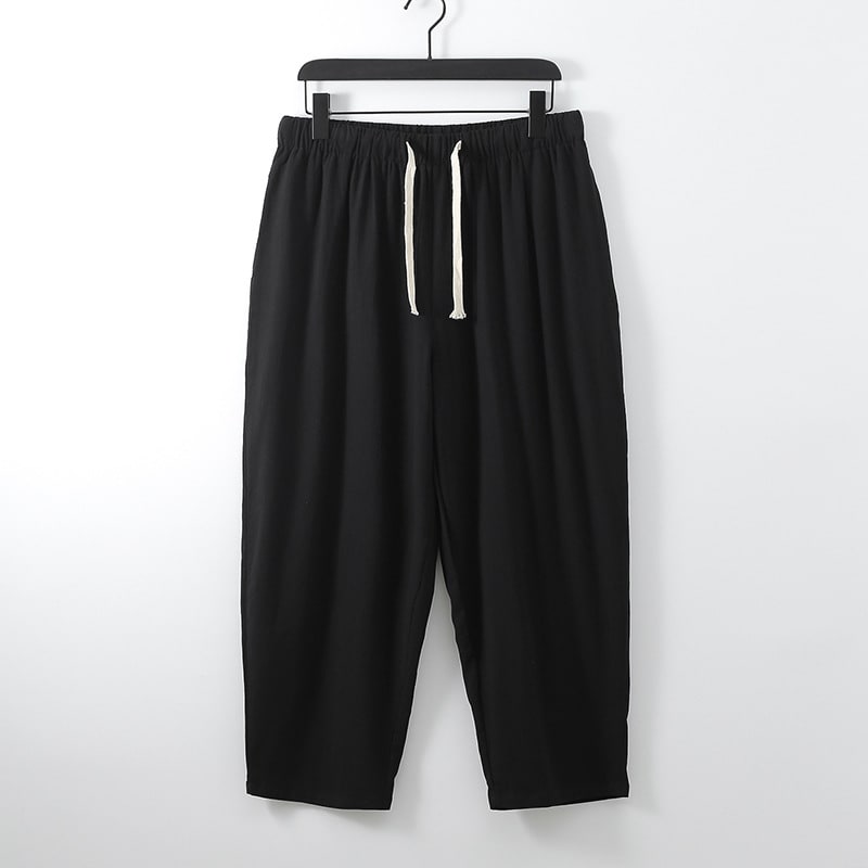 Loose Linen Ankle-length Pants For Men view 4