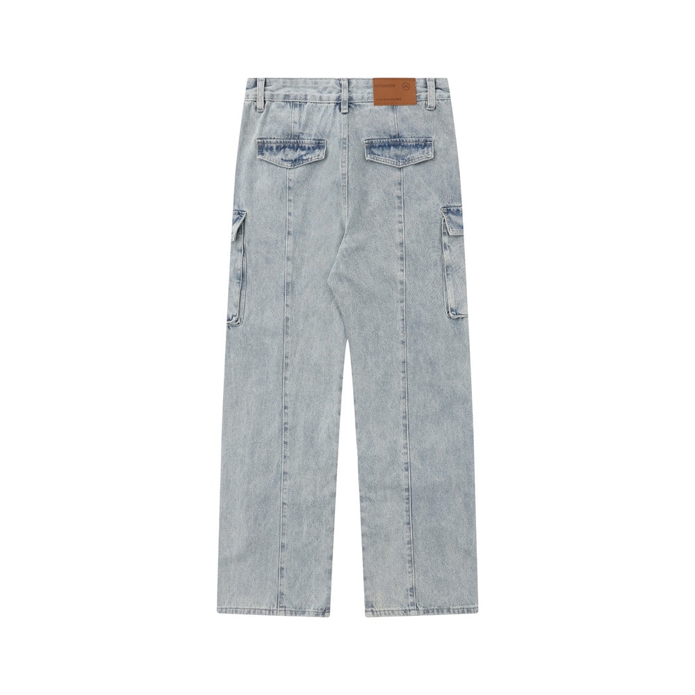 Multi-Pocket Workwear Jeans For Men And Women view 19