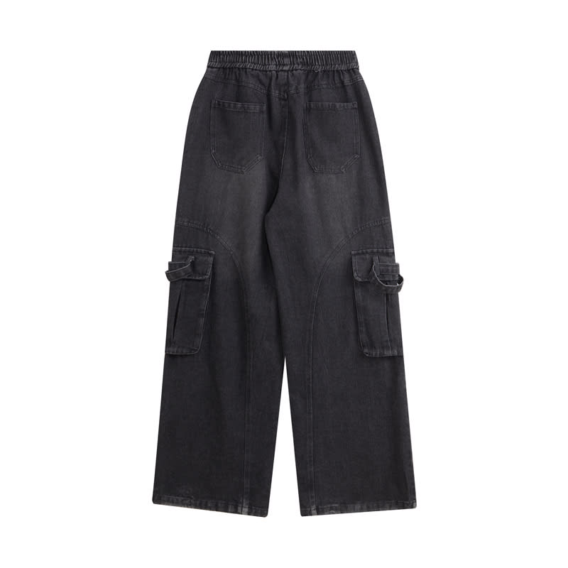 Fashion Straight Denim Pants Men And Women