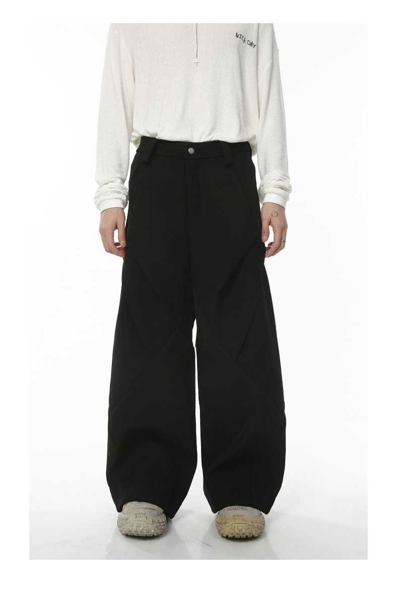 American Retro High Street Men's Wide Leg Pants view 5